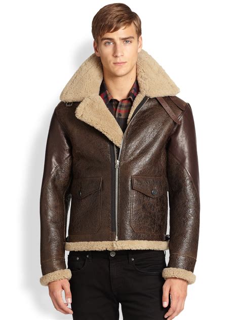 burberry shearling jacket womens|Burberry leather jacket men's.